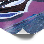 Blue Bonehead Graffiti Poster (Ecke)