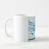 Blue Bongo Drum Music Kaffeetasse (Links)