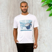 Blue Bongo Drum Music Mens Active T-Shirt