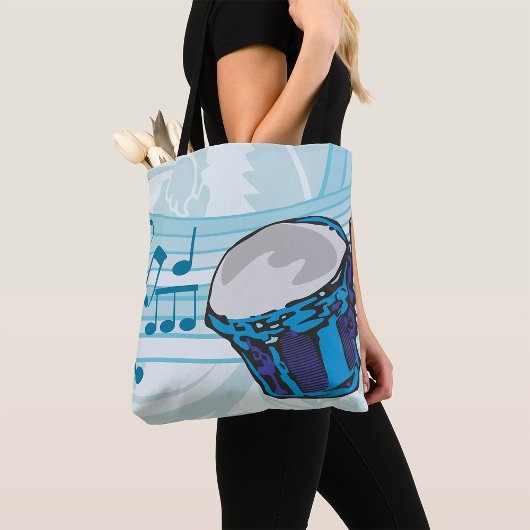 Blue Bongo Drum Music Tasche