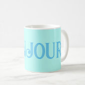 Blue Bonjour Aqua Tasse (VorderseiteRechts)