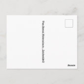 Blue Bonsai Wasserfarben Postkarte (Rückseite)