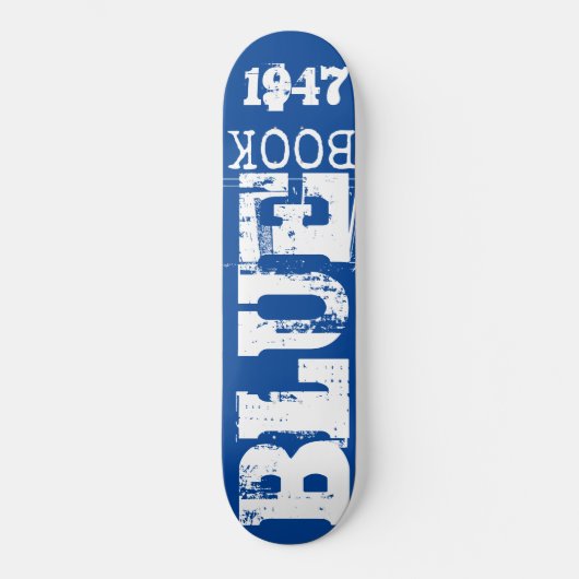 BLUE BOOK Skateboard (Vorderseite)