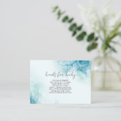 Blue Books für Babykarte Begleitkarte (Stehend Vorderseite)