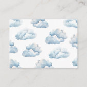 Blue Books für niedliche Bärenflugzeuge Begleitkarte (Rückseite)