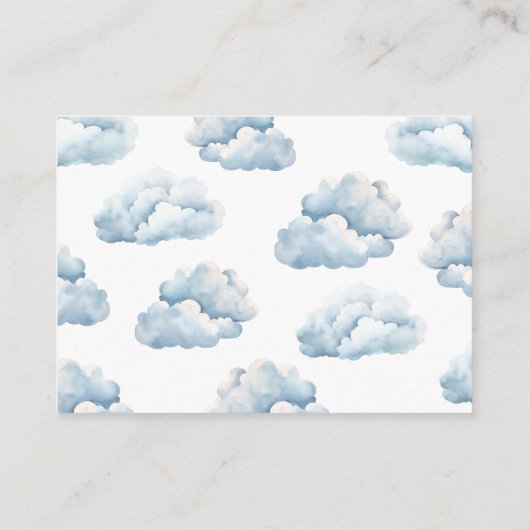 Blue Books für niedliche Bärenflugzeuge Begleitkarte (Rückseite)