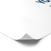 Blue Bookworm Theme Poster (Ecke)