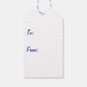 Blue Boomerangs Geschenkanhänger (Rückseite)