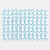 Blue Boots and Balloons Geschenkpapier Set (Vorderseite)