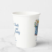 Blue Boots and Bubbly Blue Western Bridal Shower Pappbecher (Rechts)