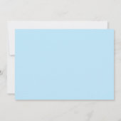 Blue Border FOTO Geburtstag (Rückseite)