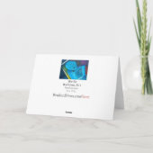 Blue Bot Note Card von Brad Hines Karte (Rückseite)