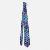 Blue Botanical Neck Tie Krawatte (Rückseite)