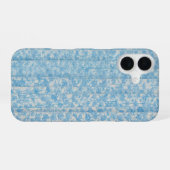 Blue Botanical Stripe Phone Case iPhone 16 Hülle (Rückseite (Horizontal))