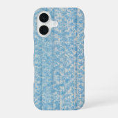 Blue Botanical Stripe Phone Case iPhone 16 Hülle (Rückseite)