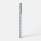 Blue Botanical Stripe Phone Case iPhone 16 Hülle (Rechte Seite)