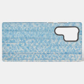 Blue Botanical Stripe Phone Case Samsung Galaxy Hülle (Rückseite (Horizontal))