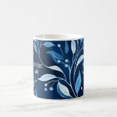 Blue Botanical Twin Mama Muttertag Kaffeetasse (Mittel)