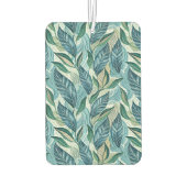 Blue Botanical Wave Modern Pattern Autolufterfrischer (Rückseite)