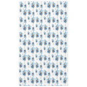 Blue  Botanical  Wreath Wedding Decor Newlyweds Tischdecke (Vorderseite)