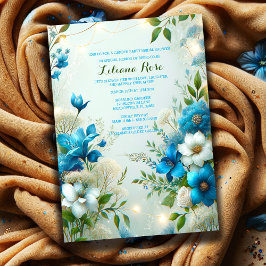 Blue Botanticals Garden Party Dusche von Bride-to- Einladung