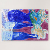 Blue Bottle Still Life Jigsaw Puzzle (Horizontal)