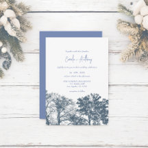 Blue Bottom Trees Boho Wedding