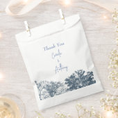 Blue Bottom Trees Boho Wedding Geschenktütchen (Ausgeschnitten)