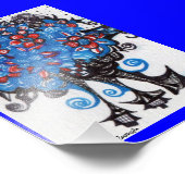 Blue Bouquet Fotodruck (Ecke)