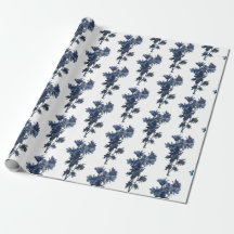 Blue Bouquet Summer Wrapping Paper