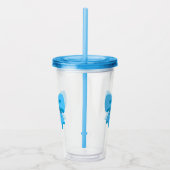 Blue Bow Acryltrinkbecher (Rechts)