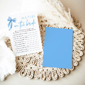 Blue Bow Alle Augen auf dem Brautparty Bride Einladung