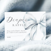 Blue Bow Baby Duschdusche Windelwanne Begleitkarte