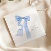 Blue Bow Baby Dusche Eleganpapier Serviette