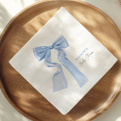 Blue Bow Baby Dusche Eleganpapier Serviette