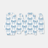Blue Bow Baby Dusche Geschenkschachtel (Ungefaltet)