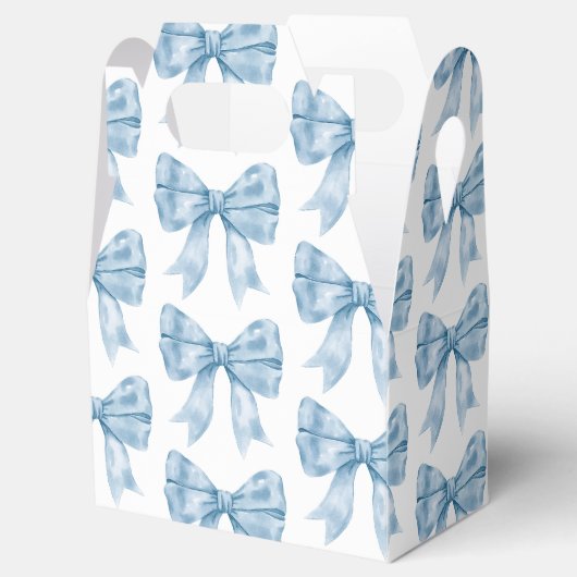 Blue Bow Baby Dusche Geschenkschachtel (Geöffnet)