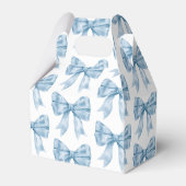 Blue Bow Baby Dusche Geschenkschachtel (Vorderseite)