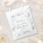 Blue Bow Baby Dusche Geschenktütchen (Ausgeschnitten)