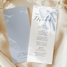 Blue Bow Baby Dusche