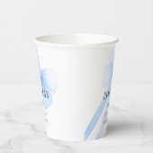 Blue Bow Baby Dusche Pappbecher (Links)