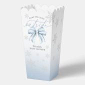 Blue Bow Baby seine kalte Außendusche Begrüßung Geschenkschachtel (Rückseite)