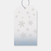 Blue Bow Baby seine kalte Außendusche Geschenkanhänger (Rückseite)