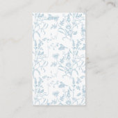 Blue Bow Baby Shower Boy Book Begleitkarte (Rückseite)