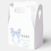 Blue Bow Baby Shower Einladung, Boy Baby Dusche Geschenkschachtel (Geöffnet)