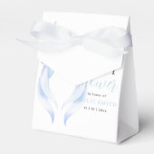 Blue Bow Baby Shower Einladung, Boy Baby Dusche Geschenkschachtel (Vorderseite)