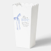 Blue Bow Baby Shower Einladung, Boy Baby Dusche Geschenkschachtel (Vorderseite)
