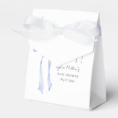 Blue Bow Baby Shower Einladung, Boy Baby Dusche Geschenkschachtel (Vorderseite)