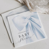 Blue Bow Baby Showpapier Napkins Serviette