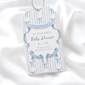 Blue Bow Boy Baby Dusche Danke Geschenkanhänger